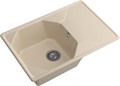 GRANFEST Мойка композит UNIQUE, GF-U-740L, чаш+кр 740*500, кашемир U-740L кашемир