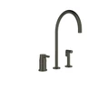 Cмеситель для раковины с выдвижным шлангом на три отверстия ADAGIO 914103GR графит 914103GR