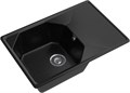GRANFEST Мойка композит UNIQUE, GF-U-740L, чаш+кр 740*500, черный U-740L черный