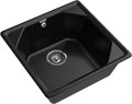 GRANFEST Мойка композит UNIQUE, GF-U-500, 1-чаша 500*500, черный U-500 черный
