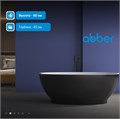 Акриловая ванна ABBER AB9207MB черная матовая AB9207MB