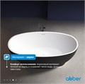 Акриловая ванна ABBER AB9207MB черная матовая AB9207MB