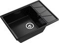 GRANFEST Мойка композит VERTEX, GF-V-680L, чаш+кр 680*500, черный V-680L черный