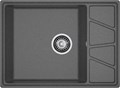 GRANFEST Мойка композит VERTEX, GF-V-680L, чаш+кр 680*500, графит V-680L графит - фото 45248