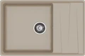 GRANFEST Мойка композит LEVEL, GF-LV-760L, чаш+кр 760*500, песочный LV-760L песочный