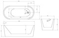 Акриловая ванна ABBER AB9272-1.6 белая AB9272-1.6