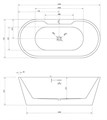 Акриловая ванна ABBER AB9299-1.5 белая AB9299-1.5