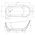 Акриловая ванна ABBER AB9501 белая AB9501