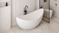 Ванна из искусственного камня ABBER Stein AS9633 белая матовая AS9633