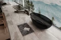 Прозрачная ванна ABBER Kristall AT9702Onyx черная AT9702Onyx