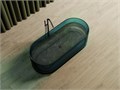Прозрачная ванна ABBER Kristall AT9708Aquamarin бирюзовая AT9708Aquamarin