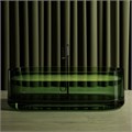 Прозрачная ванна ABBER Kristall AT9708Emerald зеленая AT9708Emerald