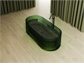 Прозрачная ванна ABBER Kristall AT9708Emerald зеленая AT9708Emerald
