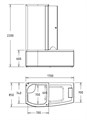 Акриловая ванна Gemy G8040 C L G8040 C L