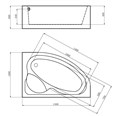 Акриловая ванна Gemy G9009 B R G9009 B R