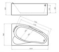 Акриловая ванна Gemy G9046 O R G9046 O R