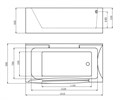 Акриловая ванна Gemy G9055 O R G9055 O R