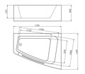 Акриловая ванна Gemy G9056 B R G9056 B R