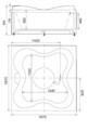 Акриловая ванна Gemy G9089 K L G9089 K L