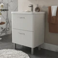 Тумба Свон/Swan 60, напольная, 2 ящ., бланж (под раковину 9898-60), VOLNA tnSWAN60.2Y-43