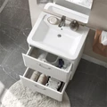 Тумба Свон/Swan 60, напольная, 2 ящ., бланж (под раковину 9898-60), VOLNA tnSWAN60.2Y-43