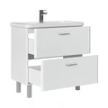 Тумба Свон/Swan 80, напольная, 2 ящ., бланж (под раковину 9898-80), VOLNA tnSWAN80.2Y-43