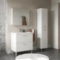 Тумба Свон/Swan 80, напольная, 2 ящ., бланж (под раковину 9898-80), VOLNA tnSWAN80.2Y-43