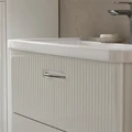 Тумба Свон/Swan 80, подвесная, 2 ящ., белый глянец (под раковину 9898-80), VOLNA tpSWAN80.2Y-01