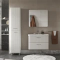 Тумба Свон/Swan 80, подвесная, 2 ящ., белый глянец (под раковину 9898-80), VOLNA tpSWAN80.2Y-01