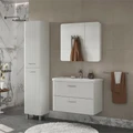 Пенал напольный Свон/Swan 40, напольный, белый глянец, VOLNA pnSWAN40-01