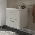 Тумба Свон/Swan 60, подвесная, 2 ящ., бланж (под раковину 9898-60), VOLNA tpSWAN60.2Y-43
