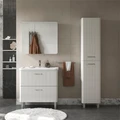 Шкаф зеркальный Свон/Swan 80, белый, VOLNA szSWAN80-32