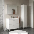 Шкаф зеркальный Свон/Swan 80, белый, VOLNA szSWAN80-32