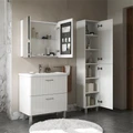 Шкаф зеркальный Свон/Swan 80, белый, VOLNA szSWAN80-32