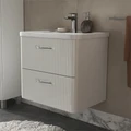 Тумба Свон/Swan 60, подвесная, 2 ящ., белый глянец (под раковину 9898-60), VOLNA tpSWAN60.2Y-01