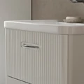 Тумба Свон/Swan 60, подвесная, 2 ящ., белый глянец (под раковину 9898-60), VOLNA tpSWAN60.2Y-01