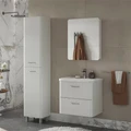 Тумба Свон/Swan 60, подвесная, 2 ящ., белый глянец (под раковину 9898-60), VOLNA tpSWAN60.2Y-01