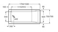 EASY ванна акриловая прямоугольная 170x70 белая Z.RU93.0.290.5