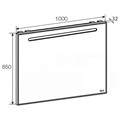 THE GAP ORIGINAL Зеркало 1000х850 мм, подсветка, антизапотевание, сенсор (подходит к серии LAKS) Z.RU93.0.280.9