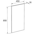 THE GAP ORIGINAL Зеркало  450х850 мм, светильник (подходит к серии DEBBA) Z.RU90.0.009.0