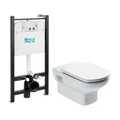 ПЭК: Roca DAMA SENSO NEW унитаз + тонкое сиденье с микролифтом + инсталляция DAMA SENSO NEW 7.8931.0.468.0
