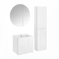 Комплект PILAR 600 бел + раковина VICTORIA-N 600х460 (A857668472 + 7.3279.9.E00.0) Z.RU93.1.044.6