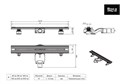 Трап для душа Roca Flow Slim 60 см, D50мм, перфорированная решетка Z.RU93.0.771.3 Z.RU93.0.771.3