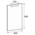 THE GAP ORIGINAL Зеркало  600х850 мм, подсветка, антизапотевание, сенсор (подходит к серии DEBBA) Z.RU93.0.268.8