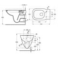 Инсталляция с подвесным унитазом Roca Debba Rimless быстросъемное сиденье микролифт, без клавиши смыва (7.8931.0.497.0) 7.8931.0.497.0