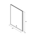Зеркало Roca ANETO 600х850, c LED-подсветкой и системой антизапотевания (7.8123.6.200.0) 7.8123.6.200.0