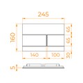 Кнопка слива RGW SWH-10Gb 80420010-06