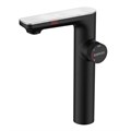 Смеситель для раковины MORANS сенсорный высокий, черный матовый, BERGES 076004