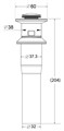 BB-PCU-03-BORO Донный клапан, брашированное золото BB-PCU-03-BORO