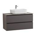 Тумба со столешницей подвесная BelBagno СТРУКТУРА (KRAFT) 90 Темно-Серый Матовый, столешница KEP-90-GRN KRAFT-900-2C-SO-GSO;KEP-90-GRN